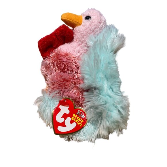 TY Beanie Babies 10th Anniversary Turkey Plush Toy - Picture 2 of 10